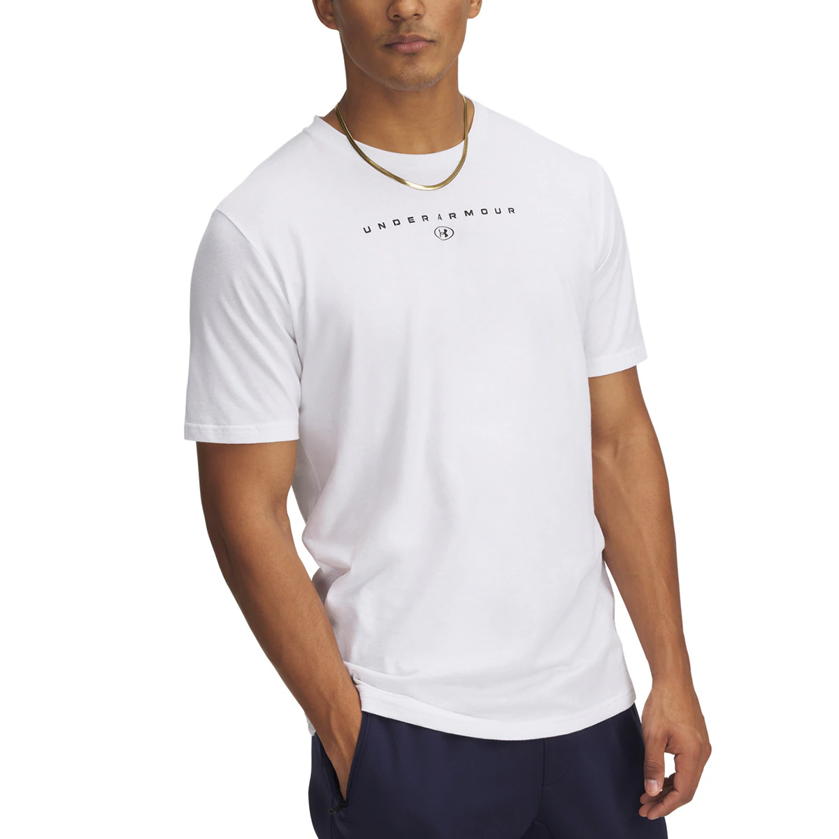 

Мужская футболка UA M Stacked Logo SS Under Armour, белый