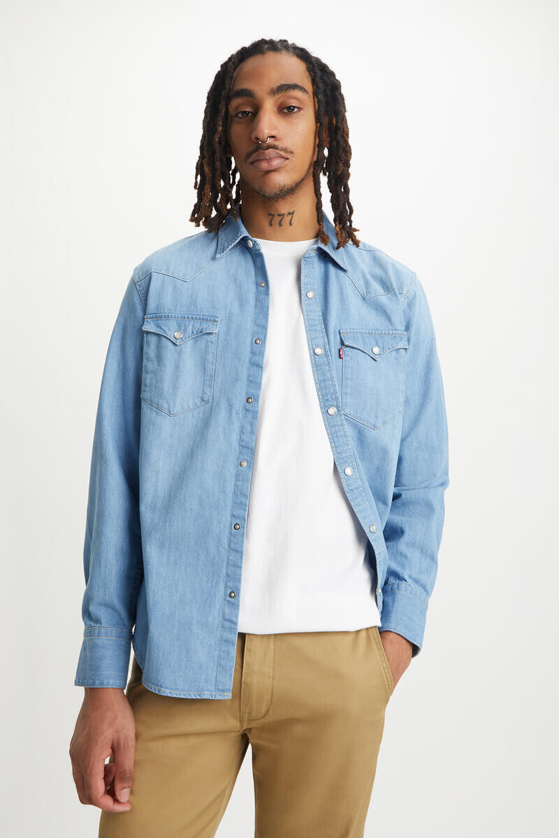 

Джинсовая рубашка Levis Levi's, синий
