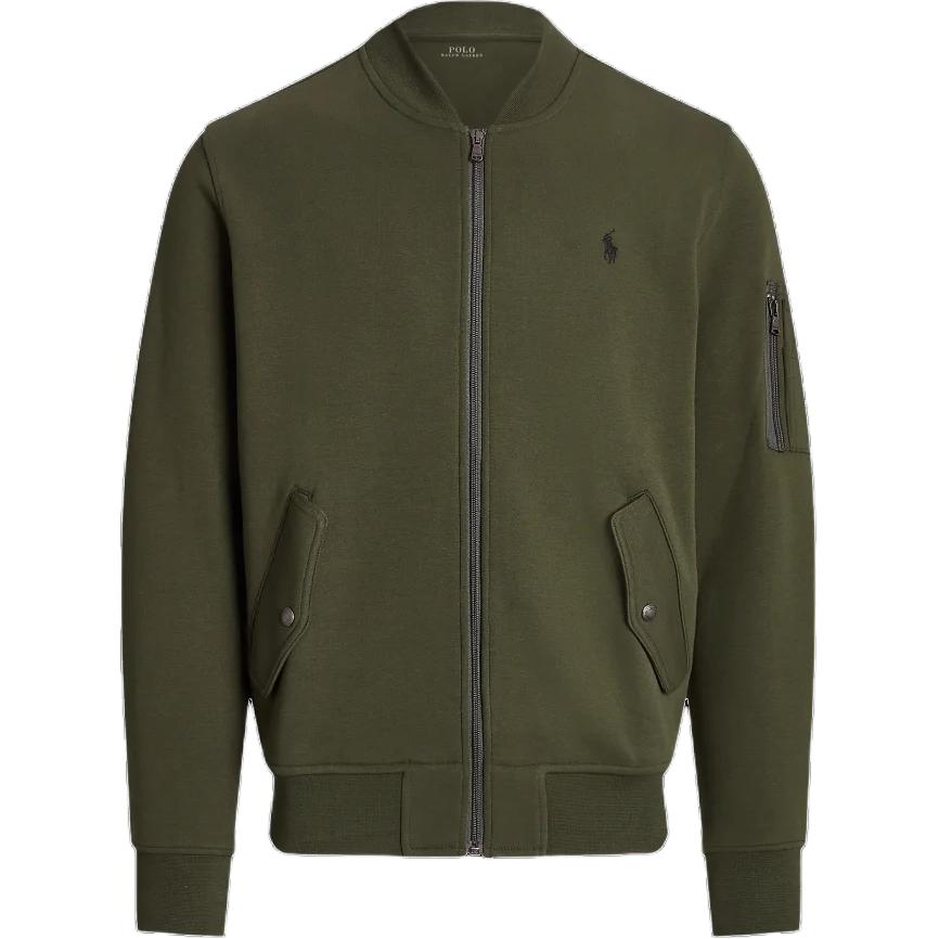 Polo Ralph Lauren Застёгивающаяся на молнию кофта с длинными рукавами, Olive Green — фото 3