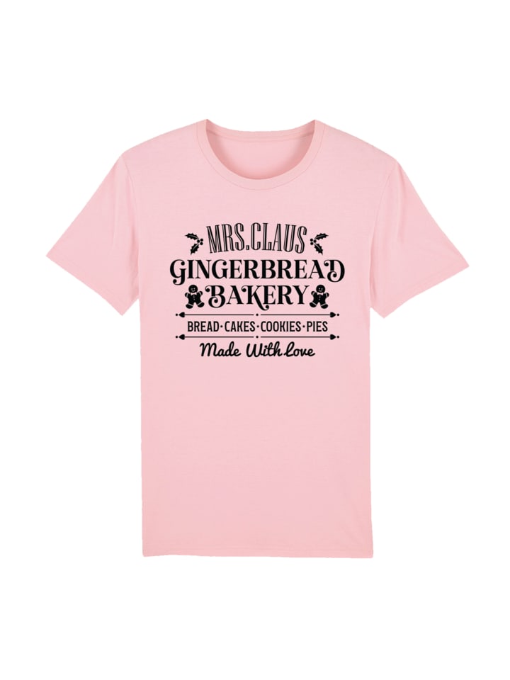 

Футболка F4NT4STIC T-Shirt Santas Gingerbread Bakery Weihnachten, цвет cotton pink