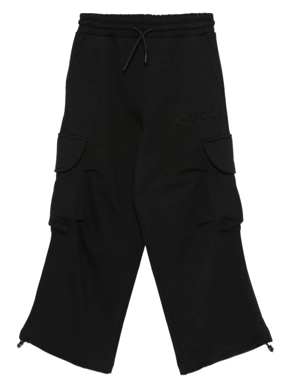 

Брюки карго с кулиской Msgm Kids, черный