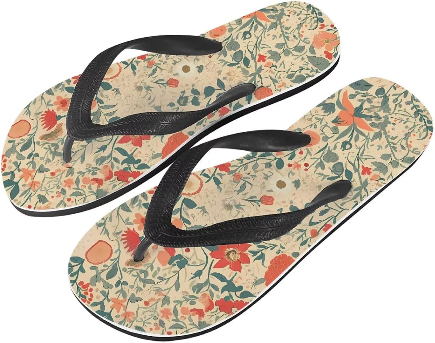 

Мужские пляжные шлепанцы Semiouray с американским флагом, классические шлепанцы Daisy, удобные мужские пляжные тапки, Watercolor Ditsy Floral