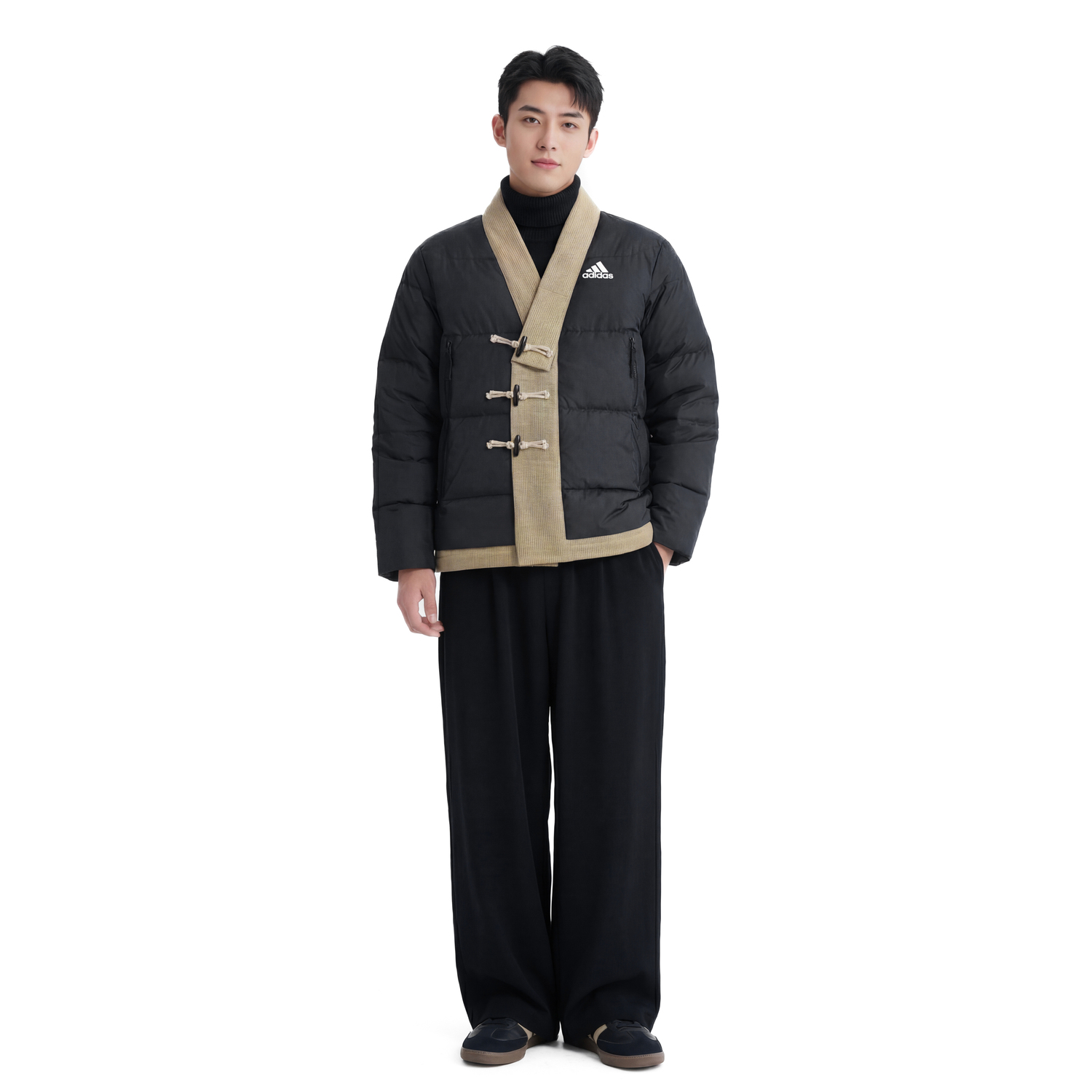 Куртка BAFFLE DOWN Unisex Adidas, черный — фото 4