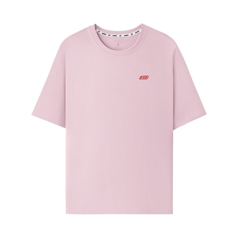 

Skechers Футболка унисекс мелово-розовая, Розовый, Skechers Футболка унисекс мелово-розовая