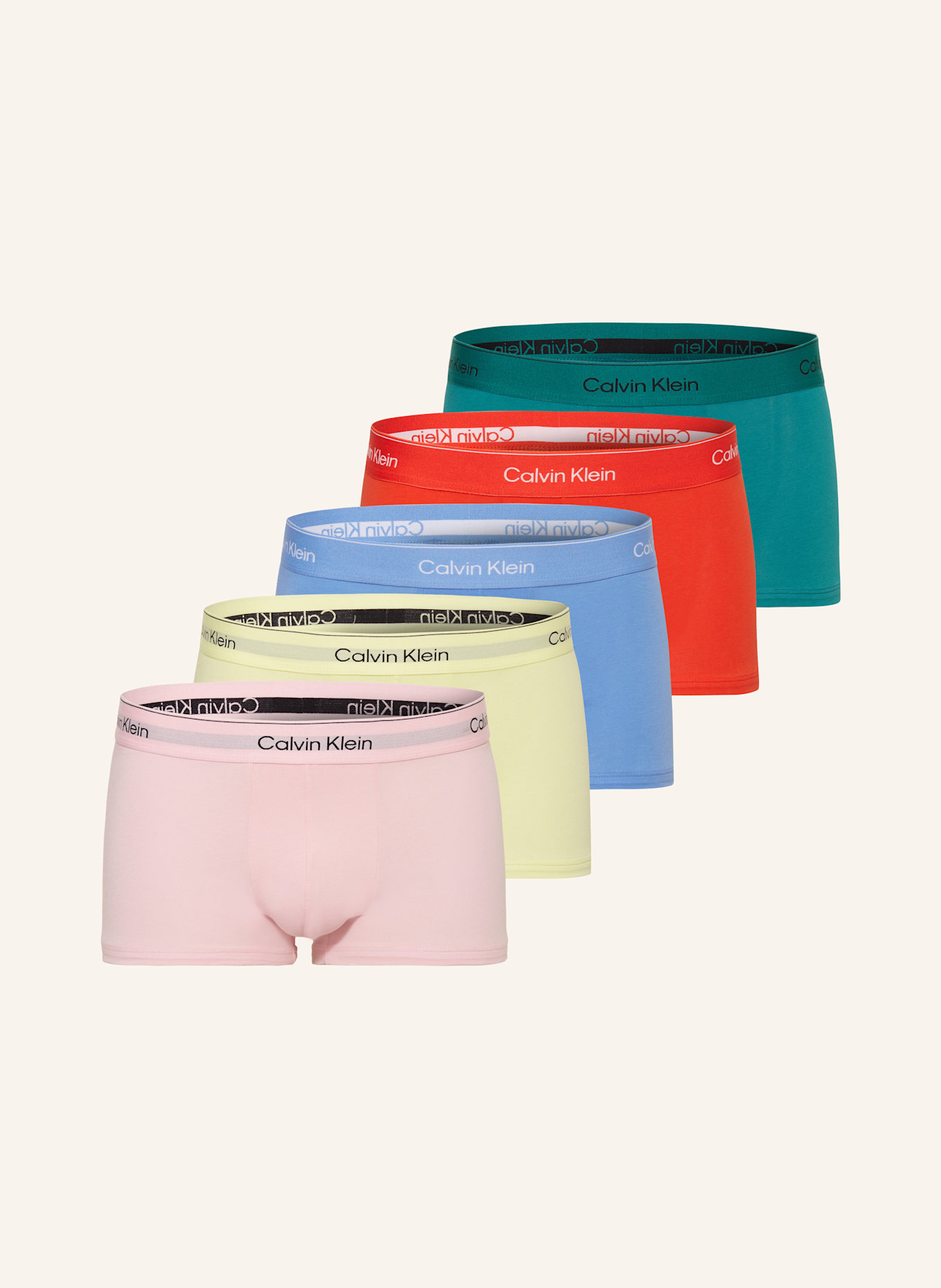 

5 пар трусов-боксеров Calvin Klein, мультиколор