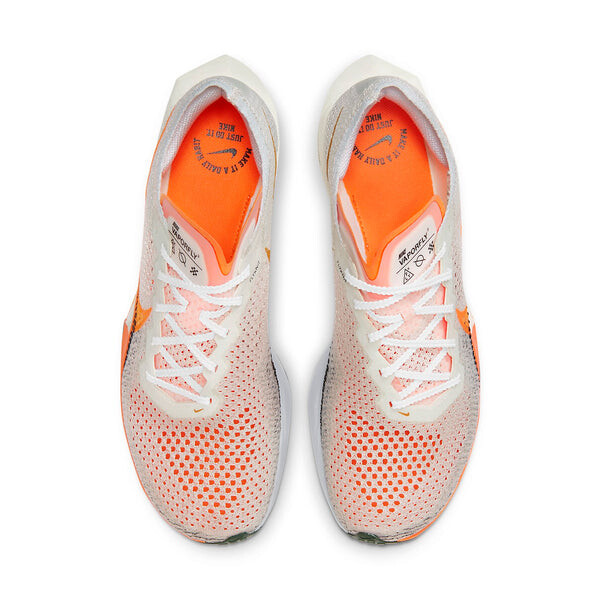 Кроссовки Nike ZoomX Vaporfly Next% 3 'Sea Glass Bright Mandarin', белый/оранжевый — фото 3