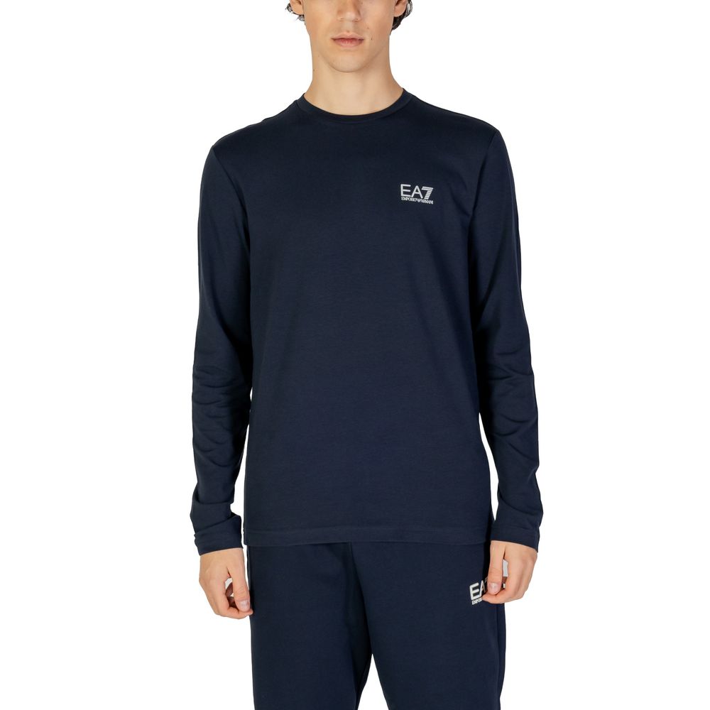 

Синяя хлопковая рубашка Armani EA7 Emporio
