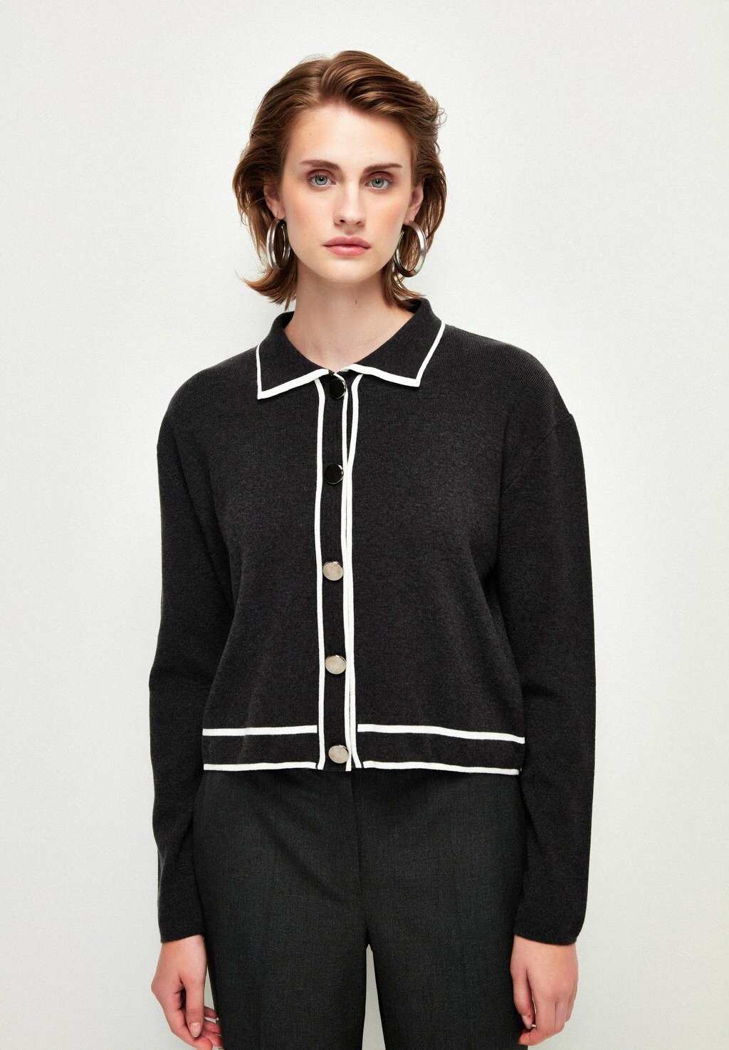 

Кардиган Buttoned Front adL, цвет anthracite