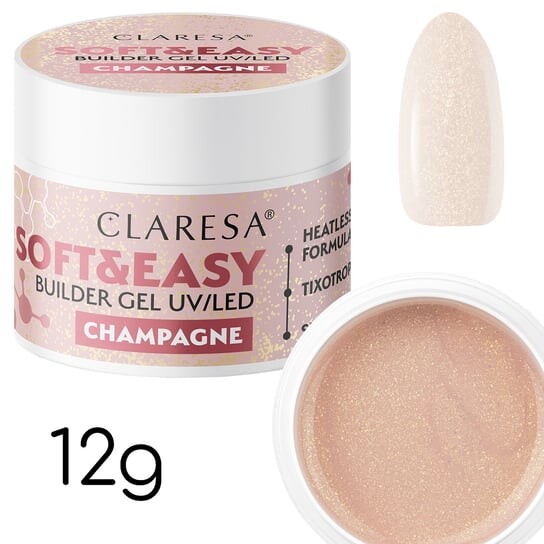 

Шампанское 12G Claresa Nail Gel Soft&Easy Builder Gel