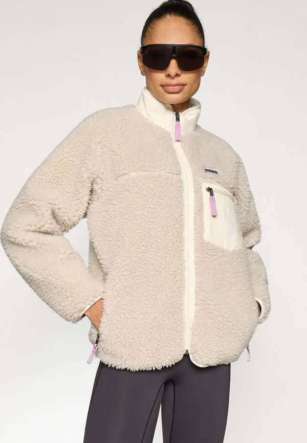 Классическая флисовая куртка retrox Patagonia, Natural/Light Violet — фото 4