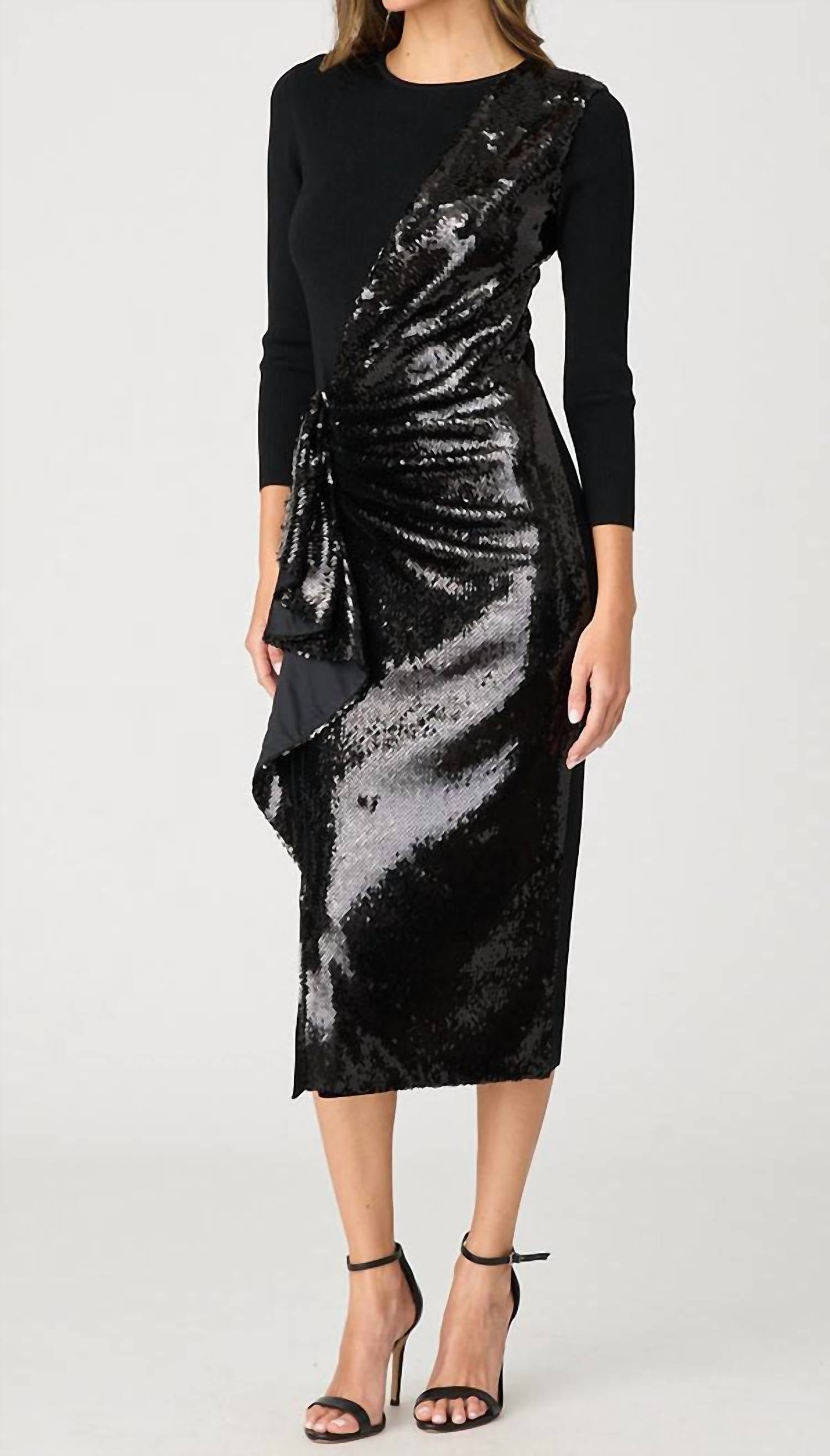 

Дельта миди-платье в цвете джет Shoshanna, Jet