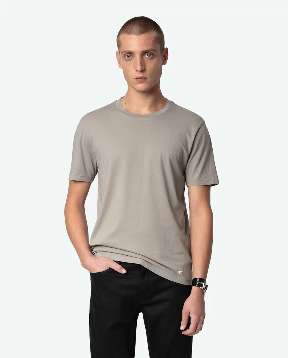 

Мужская футболка Tommy Plain с коротким рукавом Zadig & Voltaire, серый