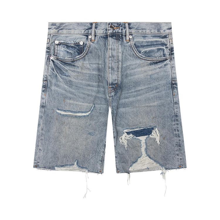 

Шорты PURPLE BRAND Faros Rip Patched Shorts, Light Indigo