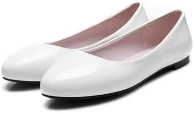 Лоферы повседневные Women's Flat Sandals Slip On Loafers Casual Office Shoes Plus Size, белый WAOLSU