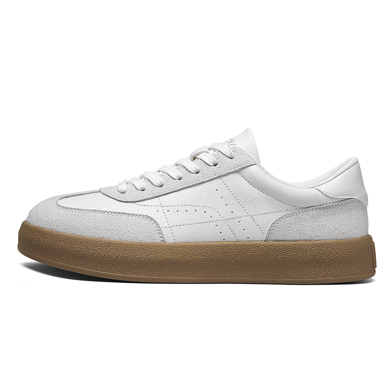 

SUPEREDGE Дышащие нескользящие низкие скейтерские кроссовки мужские белые, цвет White