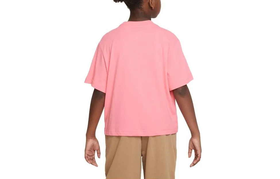 Футболка для детей с круглым вырезом Nike, Coral Pink — фото 4