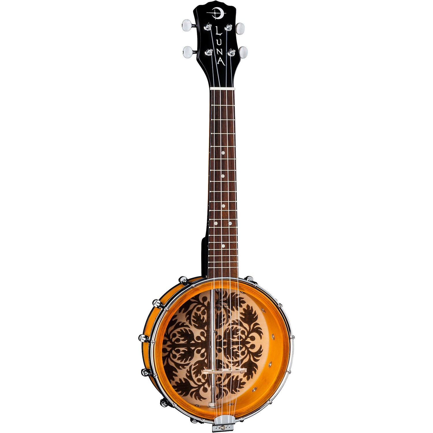 

Гитары Luna Banjolele 8 дюймов укулеле табак Sunburst Luna Guitars
