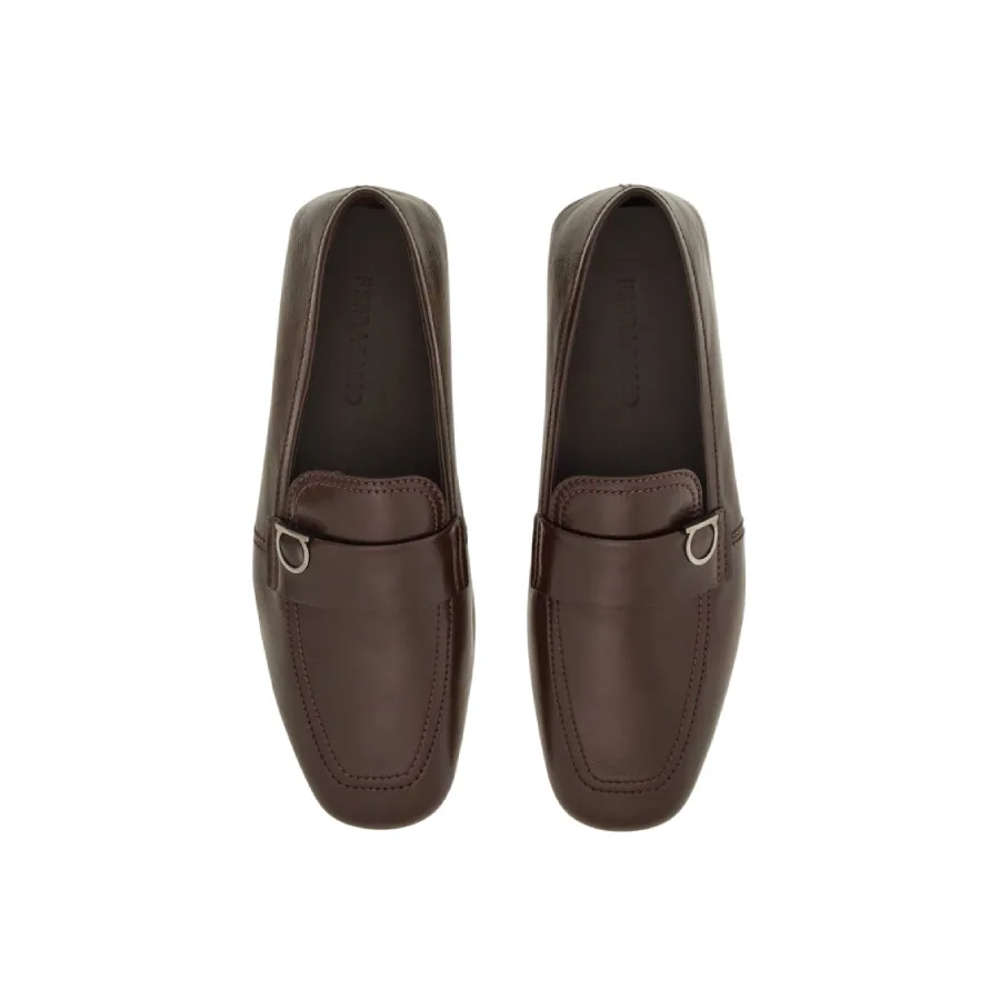 Лоферы на низком ходу Ferragamo с застежкой Gancini — фото 4