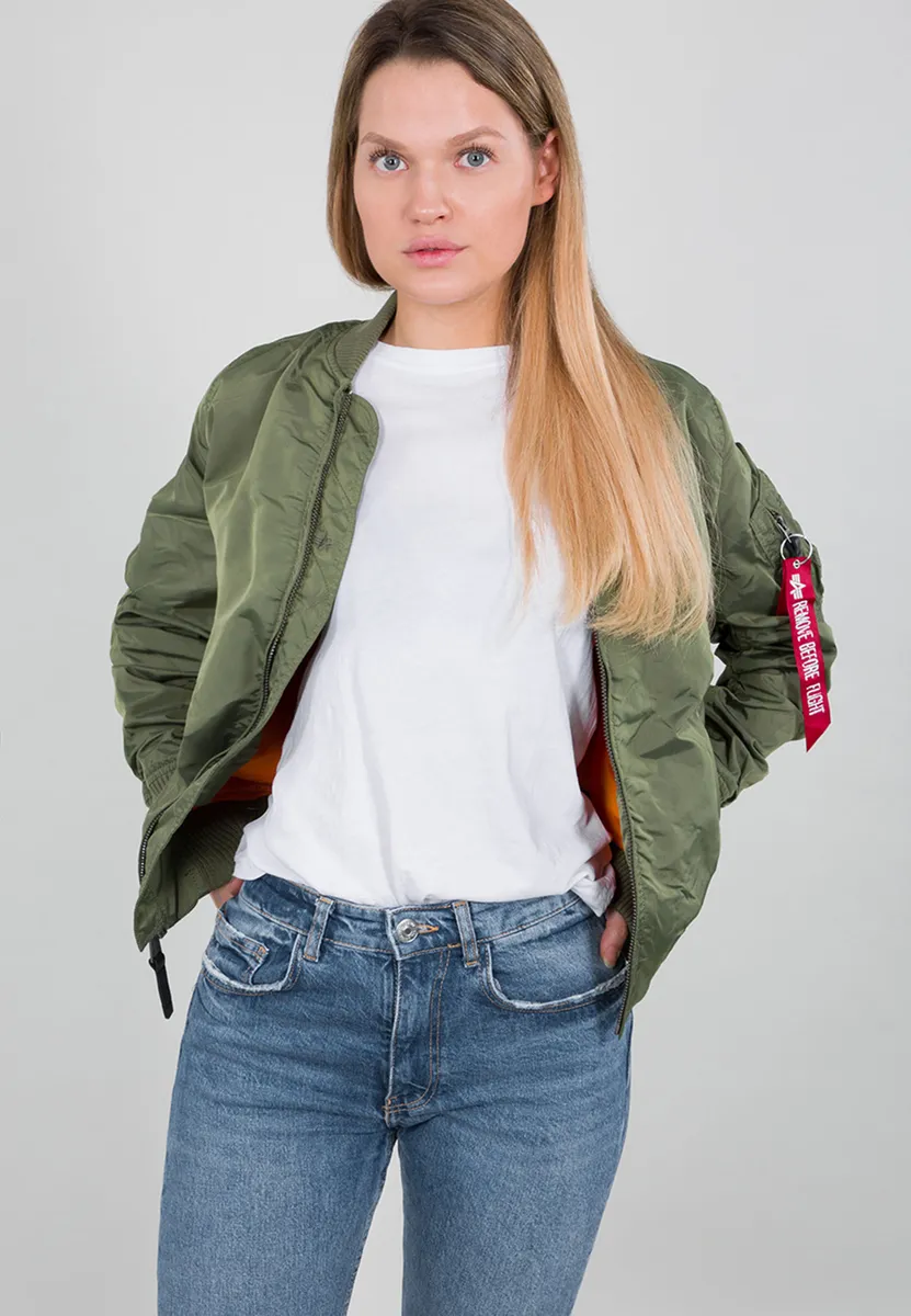 

Куртка-бомбер Alpha Industries " Alpha Industries Women - Куртки-бомберы и летные куртки MA-1 TT Wmn", зеленый