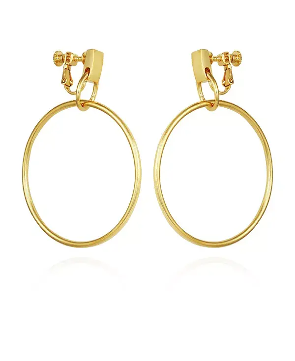 

Серьги-Кольца Clip-On Vince Camuto, gold-tone