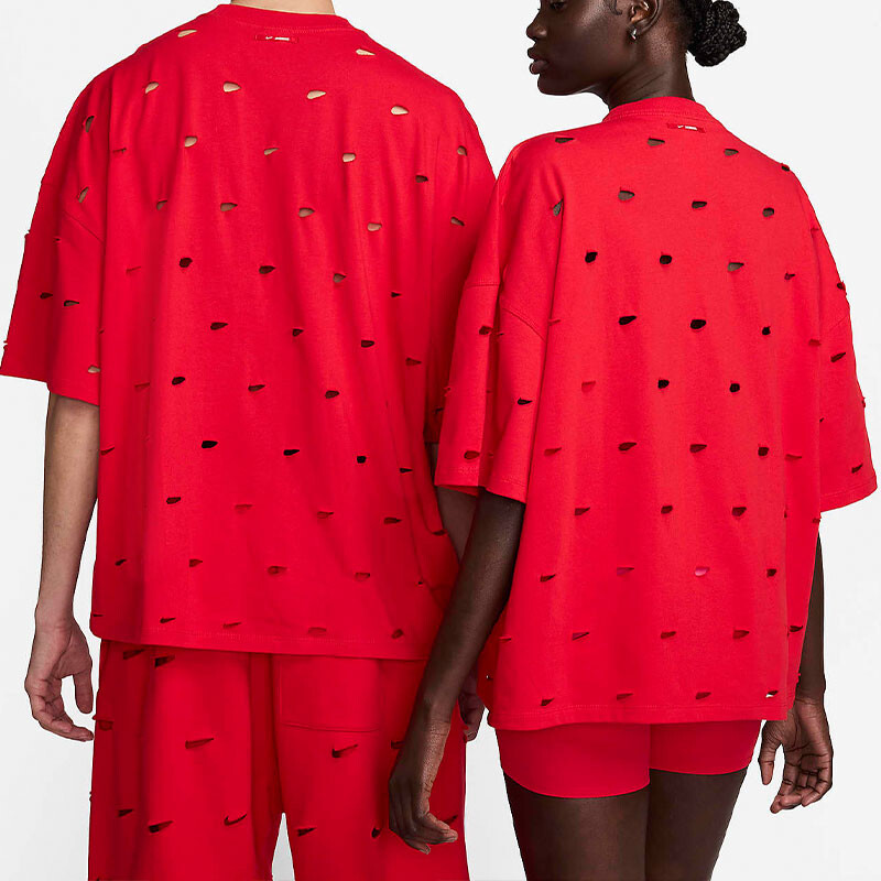 Футболка Jacquemus X Jacquemus унисекс университетская красная Nike, красный — фото 4