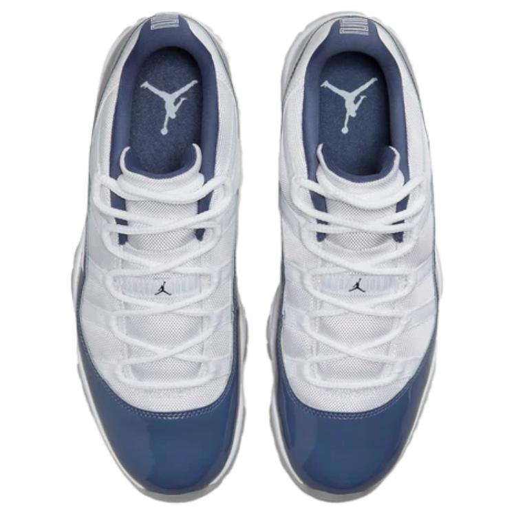 

Ретро 11 Low Diffused Blue Jordan, бело-синий