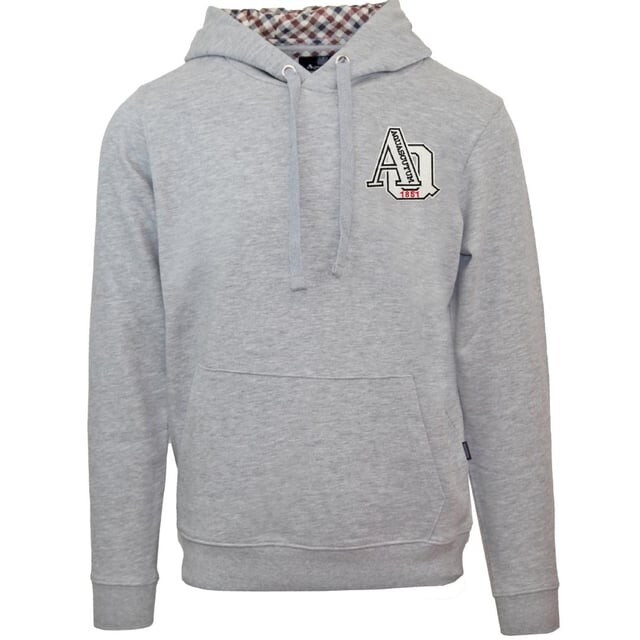 

Серая толстовка с нашивкой-логотипом Aq 1851 Aquascutum, серый
