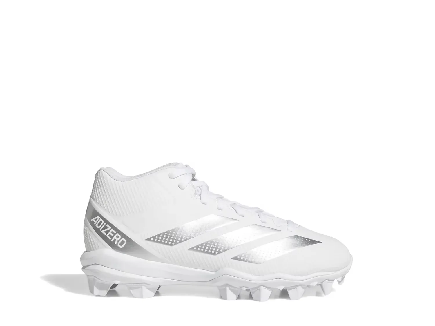 Бутсы футбольные Adizero Impact.2 - детские Adidas, White/Silver — фото 3