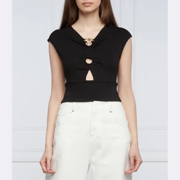 

Укороченный топ Marostica Pinko, черный