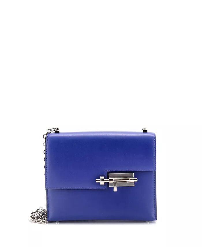 

Мини-сумка на цепочке Verrou Tadelakt Pre-Owned HERMÉS, синий