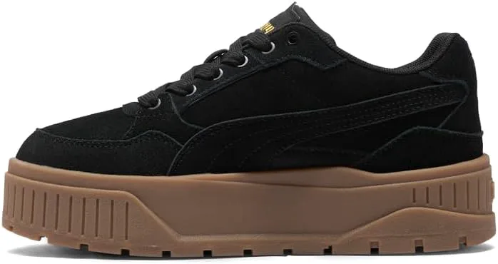 Детские кроссовки PUMA для девочек Karmen II Idol SD на шнуровке, повседневные - черные — фото 4