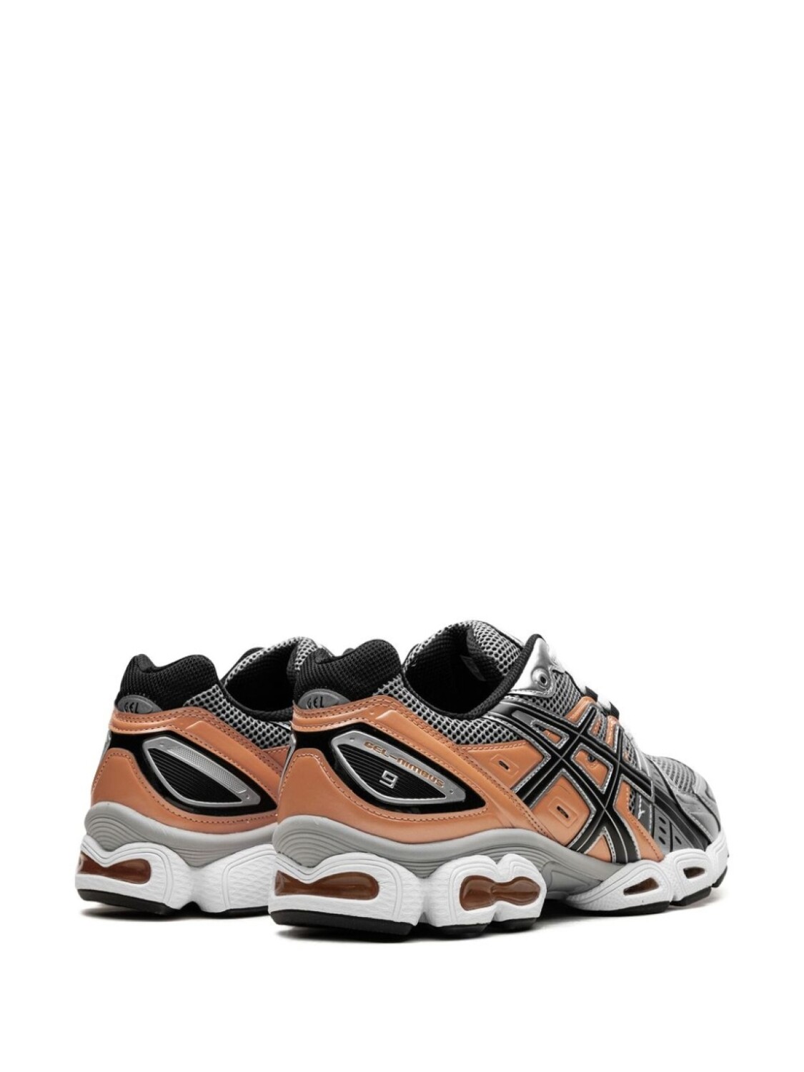 Кроссовки GEL-Nimbus 9 "Sheet Rock/Orange Lily" ASICS, черный — фото 3