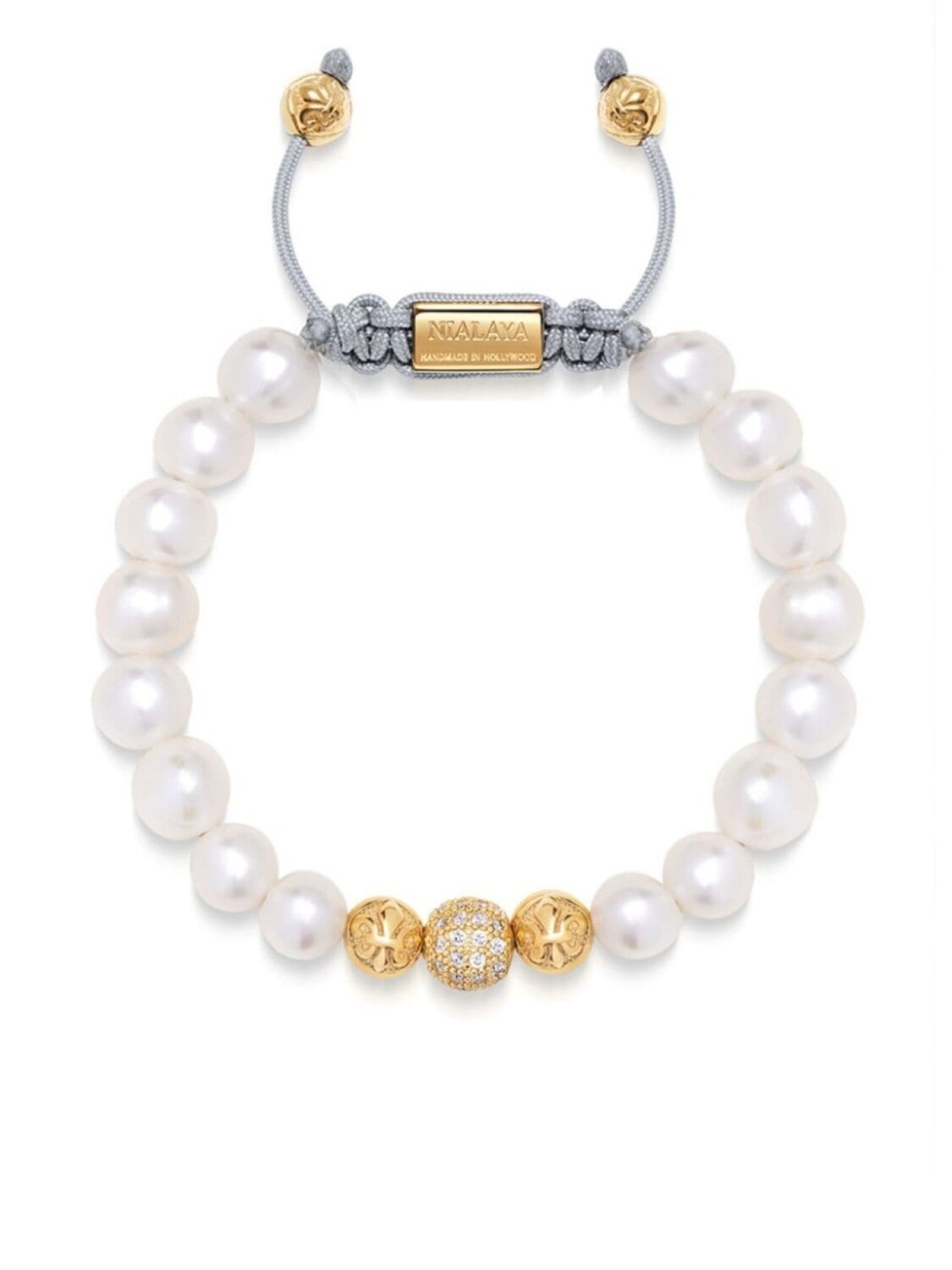 

Браслет с жемчугом Nialaya Jewelry, белый