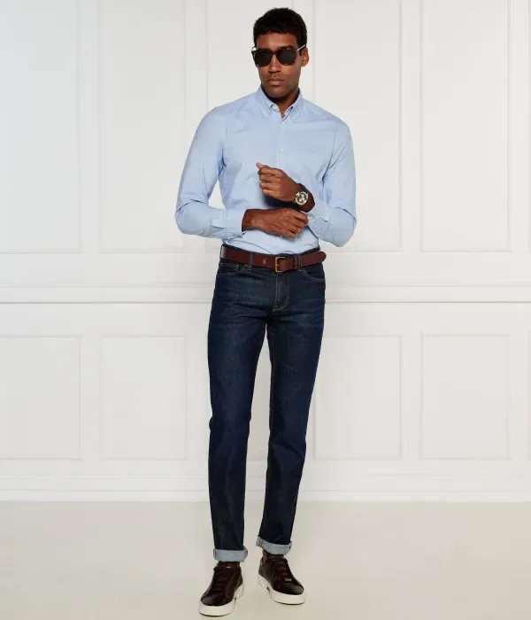Рубашка Рикерт_М regular fit Boss Orange, небесно-голубой — фото 2