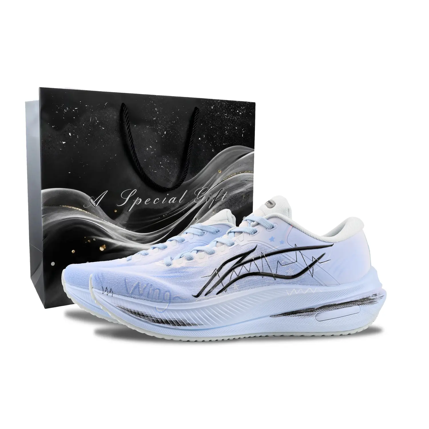 

Li Ning Yueying 5 Амортизирующие Износостойкие Дышащие Низкие Повседневные Городские Коммутерные Беговые Кроссовки Мужские Li-Ning, синий (special shopping bag)