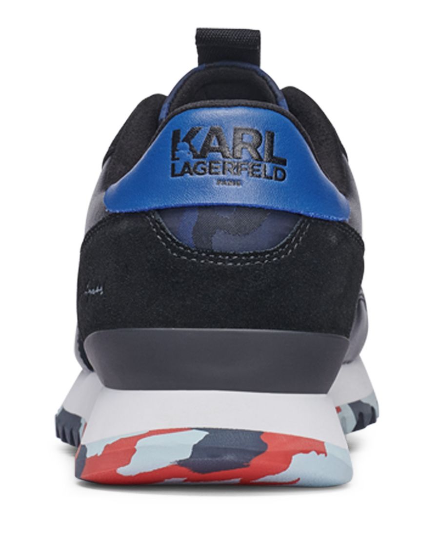 Мужские кроссовки Camo Runner с зубчатой подошвой KARL LAGERFELD PARIS, Navy — фото 3