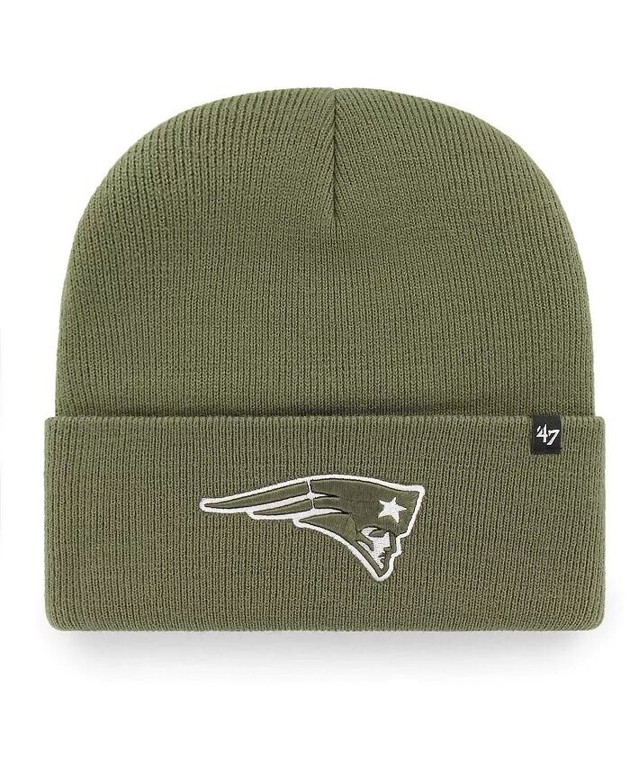 

Женская зеленая вязаная шапка с манжетами New England Patriots Haymaker '47 Brand, зеленый