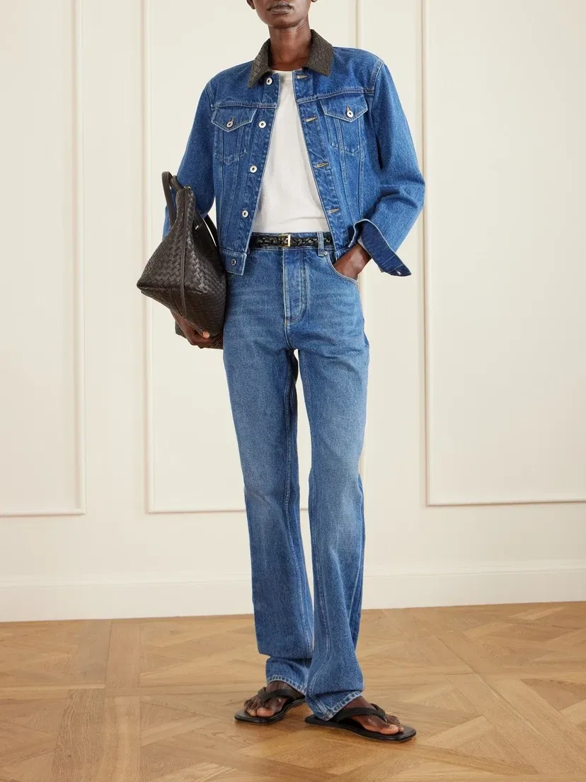 Резиновые сланцы Sampieri Flat Thong BOTTEGA VENETA, черный — фото 4