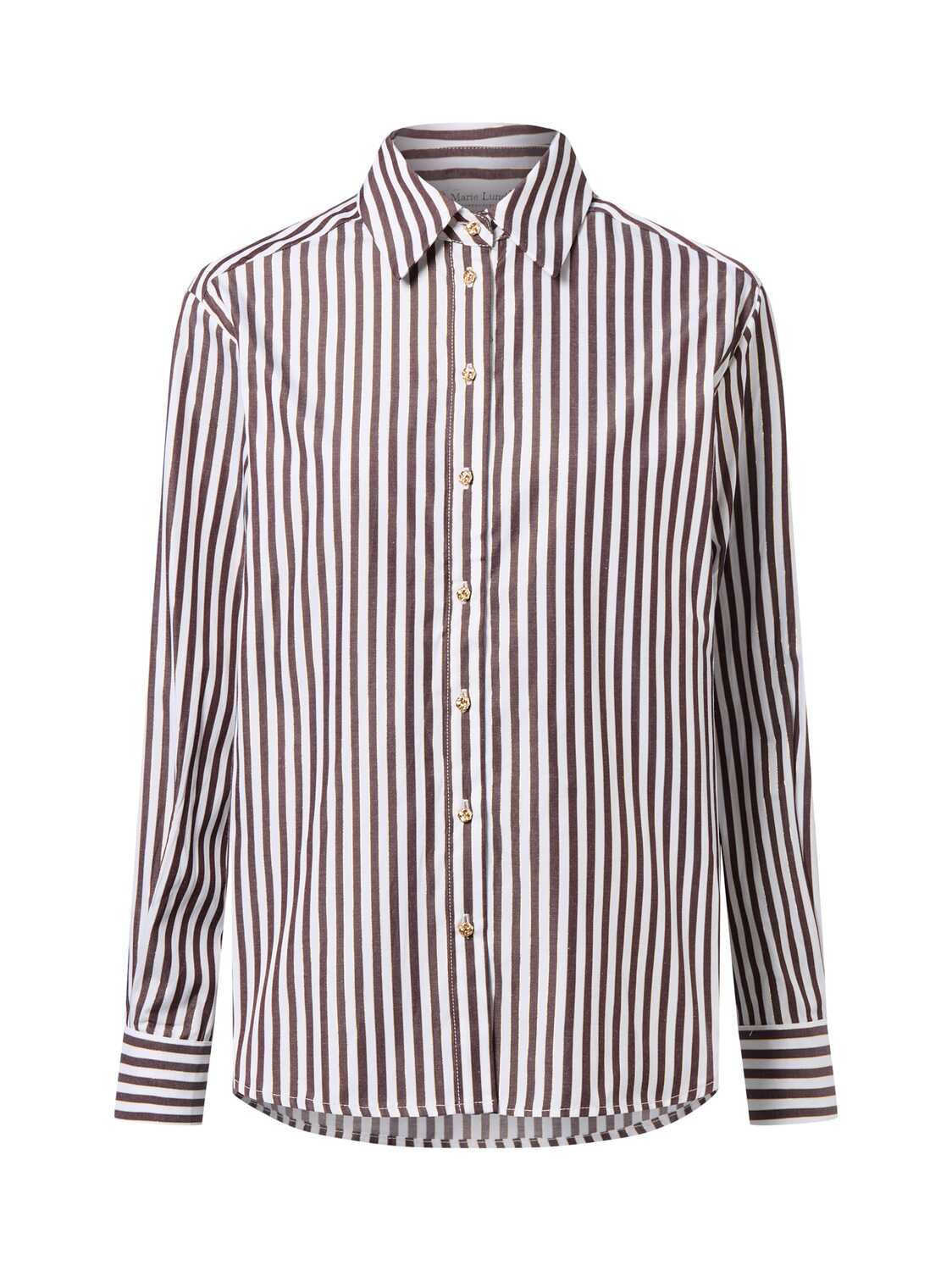 

Marie Lund Рубашка в цвете шоколад, белый
