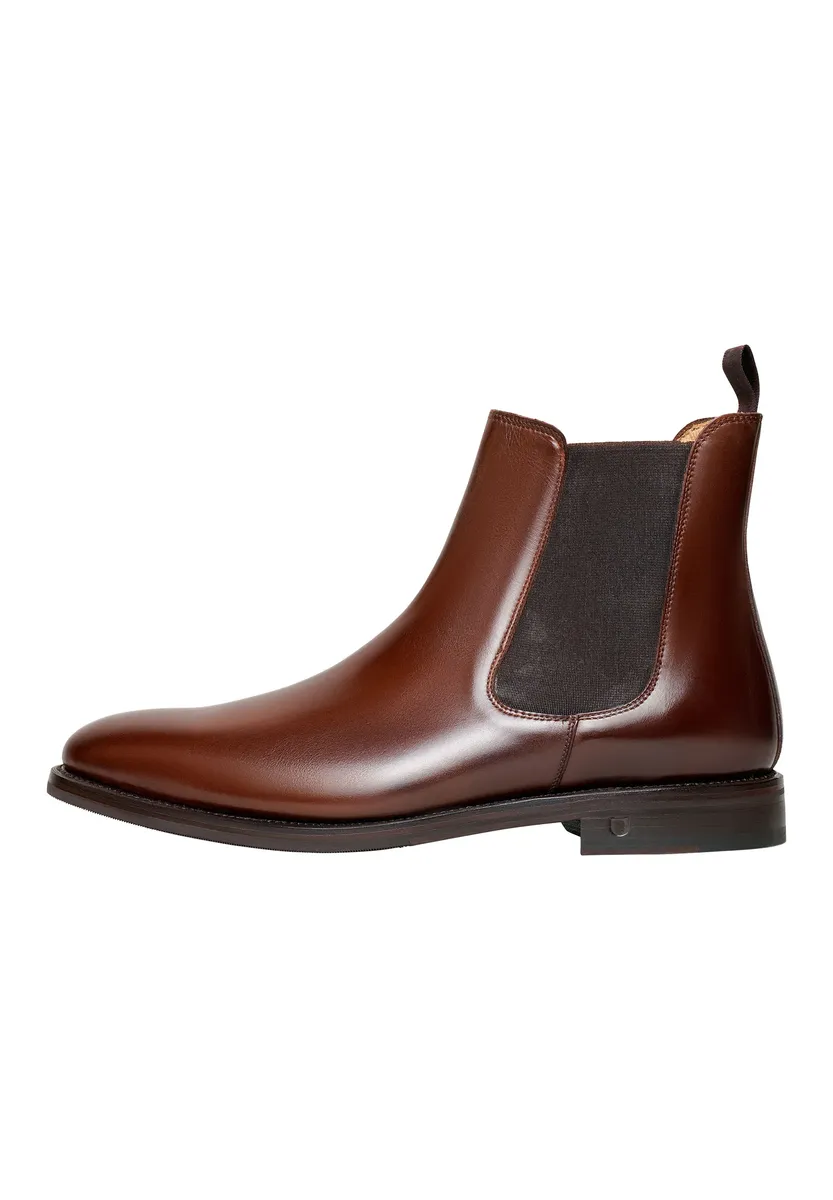 

Ботинки челси Henry Stevens "Marshall CB business Shoes", мужские ботинки челси кожаные ручной работы, ботильоны, коричневый