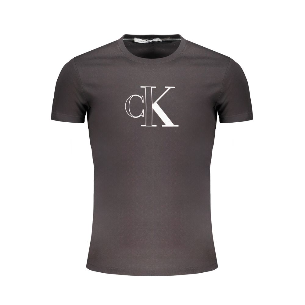 

Черная хлопковая футболка Calvin Klein