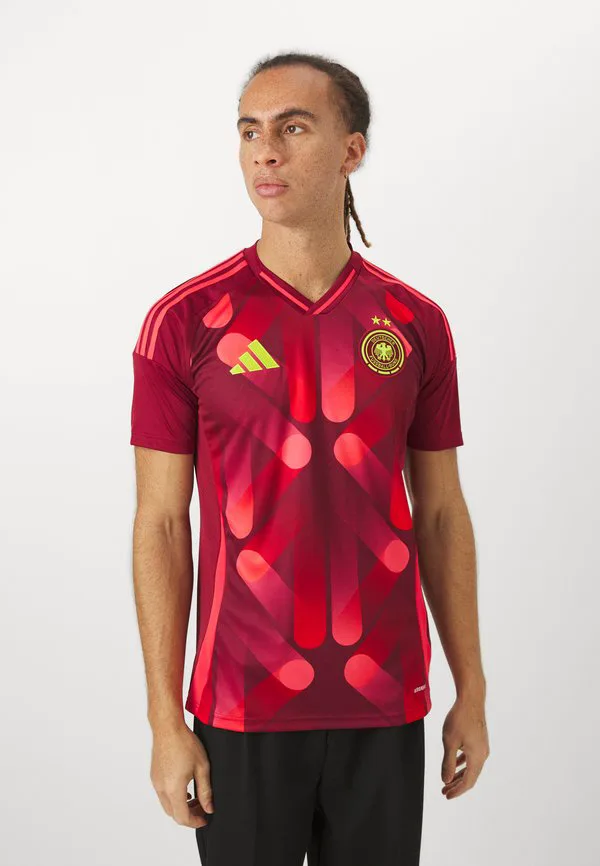 Футболка сборной германии с гостевым принтом Adidas Performance, Team Coll Burgundy — фото 3