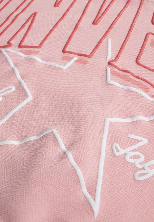 Свободная толстовка прямого кроя с графическим принтом. Converse, Pink — фото 4