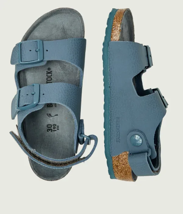Детские кожаные сандалии AS Kids Milano narrow fit Birkenstock, синий — фото 4