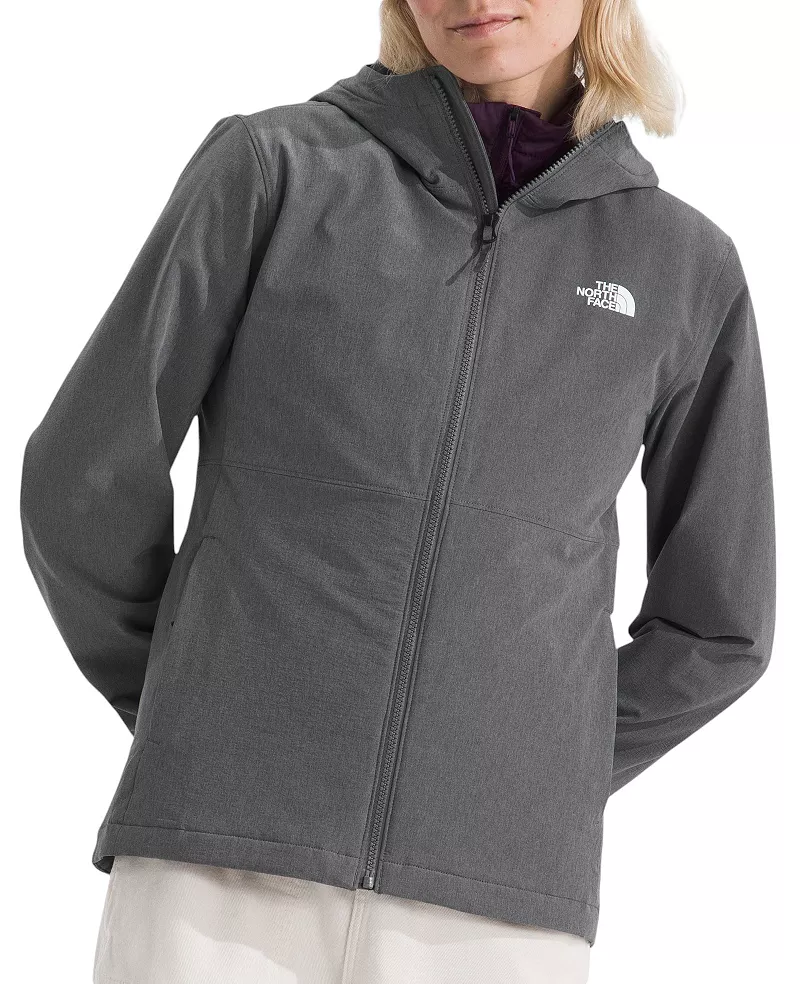 

Женская куртка The North Face Shelbe Raschel с молнией во всю длину и капюшоном, цвет Smoked Pearl Heather