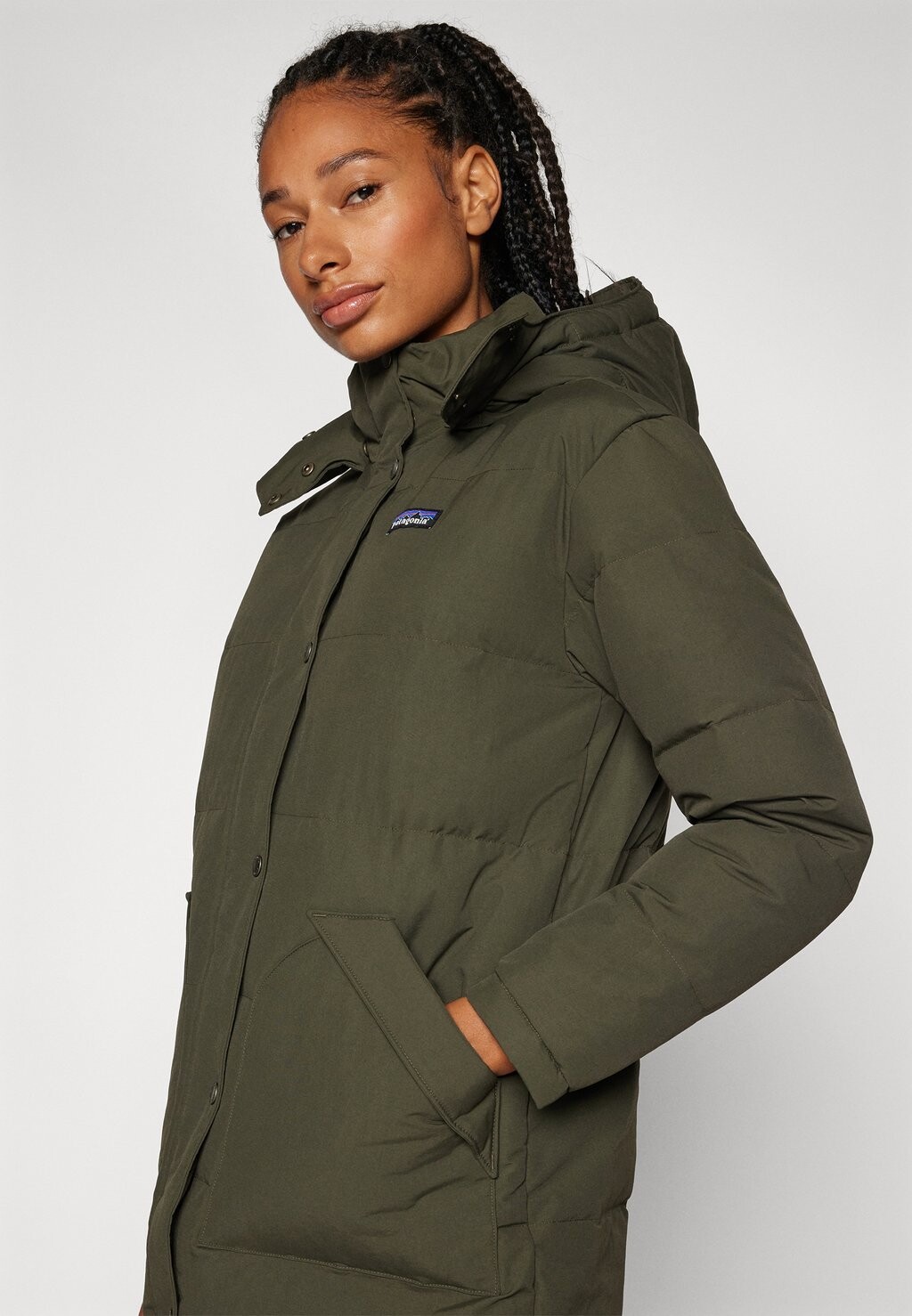 

Пуховое пальто DOWNDRIFT PARKA Patagonia, зеленый