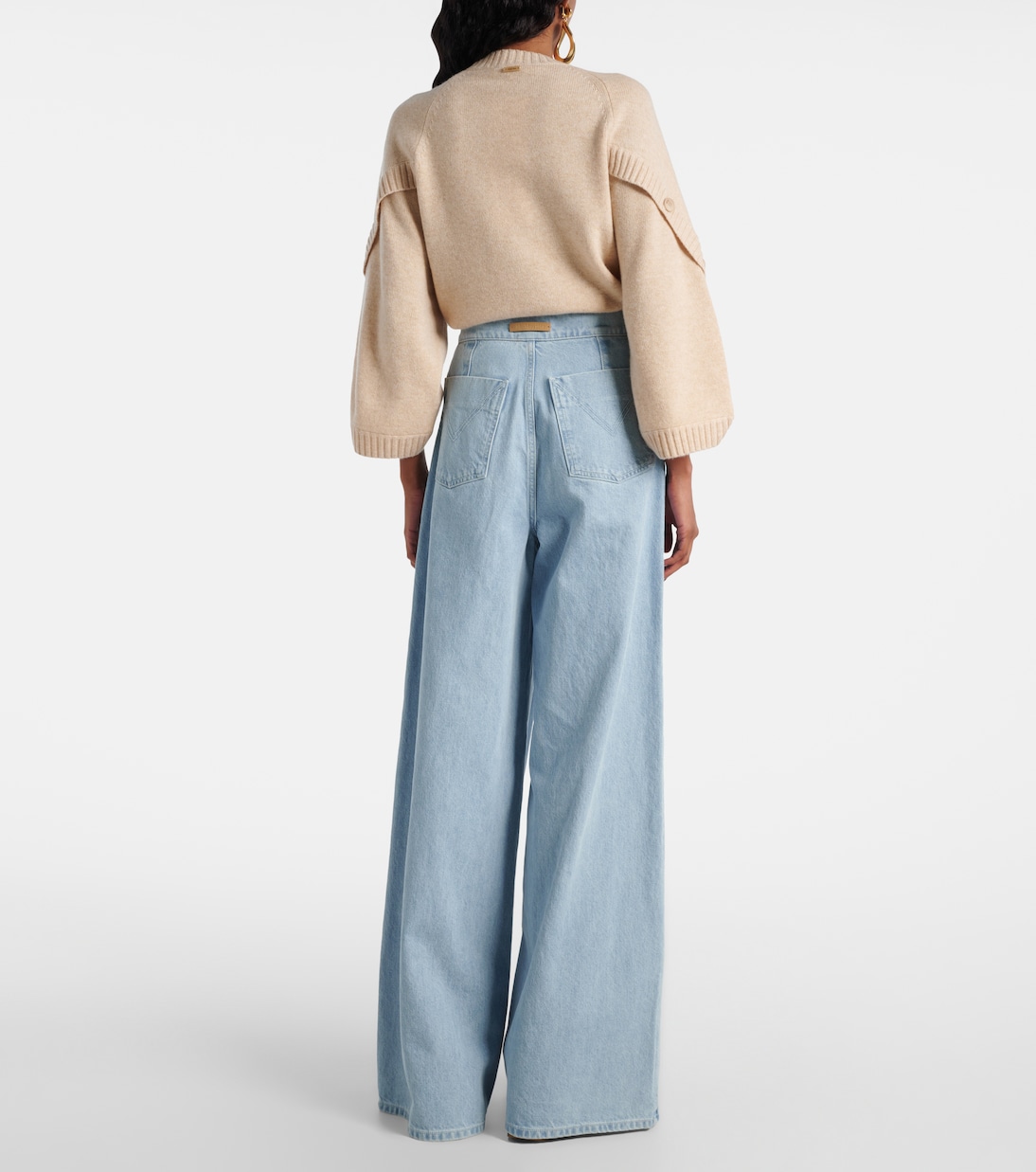 Affari джинсы с высокой посадкой и широкими штанинами Max Mara, Chiaro Pulito — фото 3