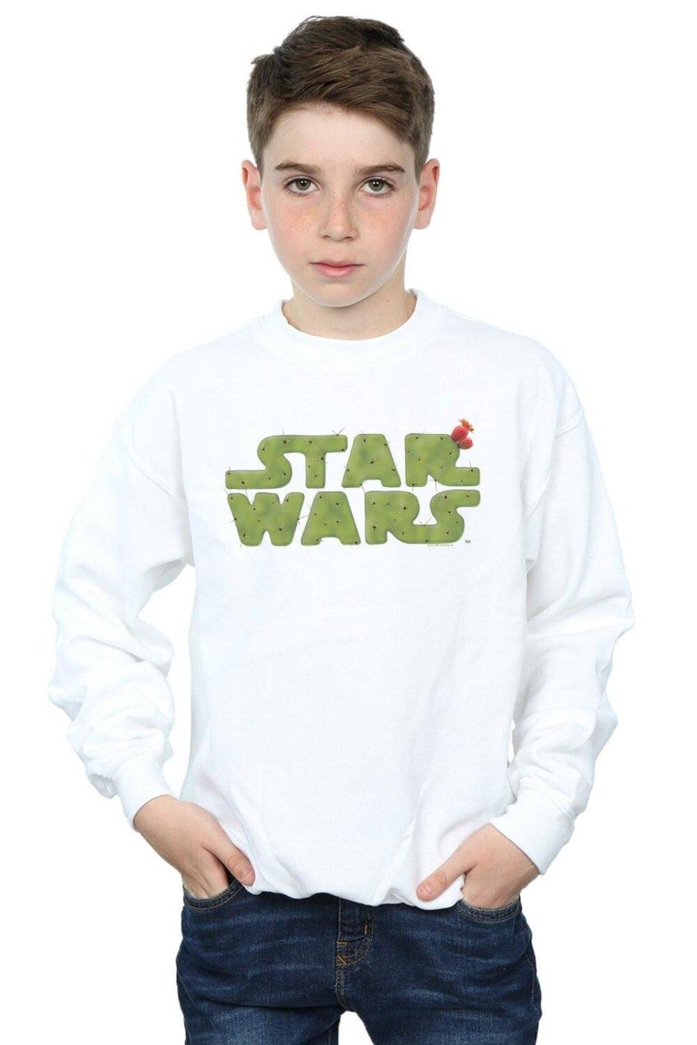 

Толстовка с логотипом кактуса Star Wars, белый