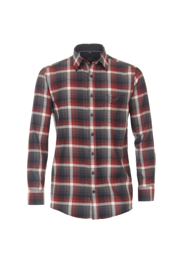 

Рубашка свободного кроя в клетку Casamoda, оранжевый