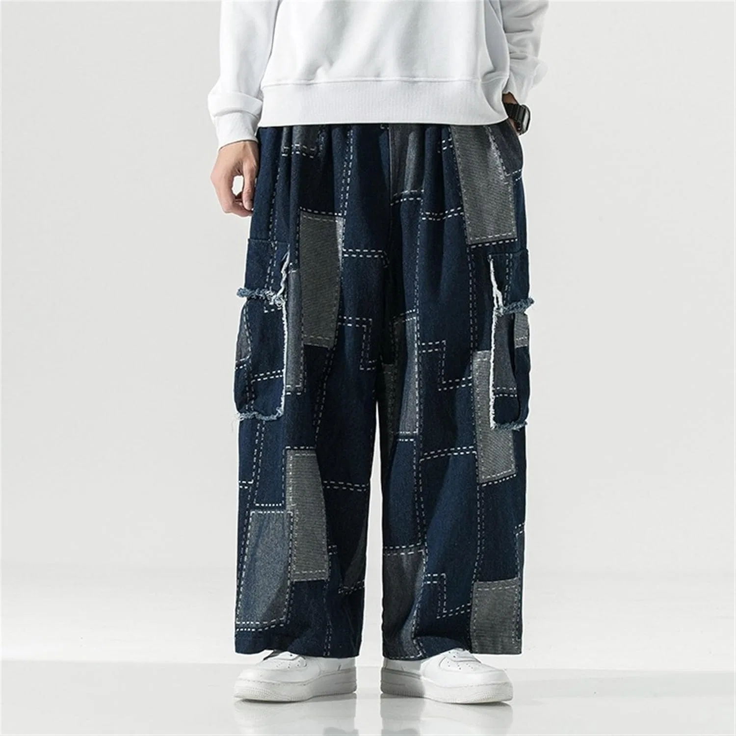 Джинсы свободные, Baggy, Blue — фото 2